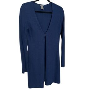 Navy Blue Cardigan Sweater